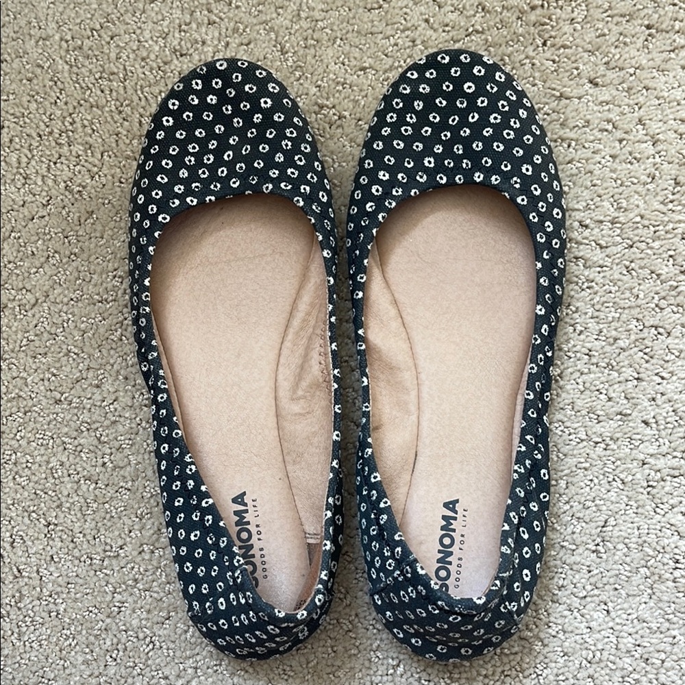 Sonoma Black and White Polka Dot Loafers - Picture 7 of 7